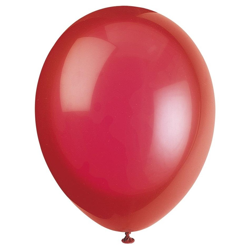 Scarlet Red Latex Balloons 12 inch Pack of 10