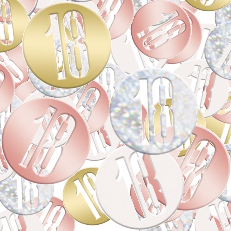 Rose Gold 18 Table Confetti