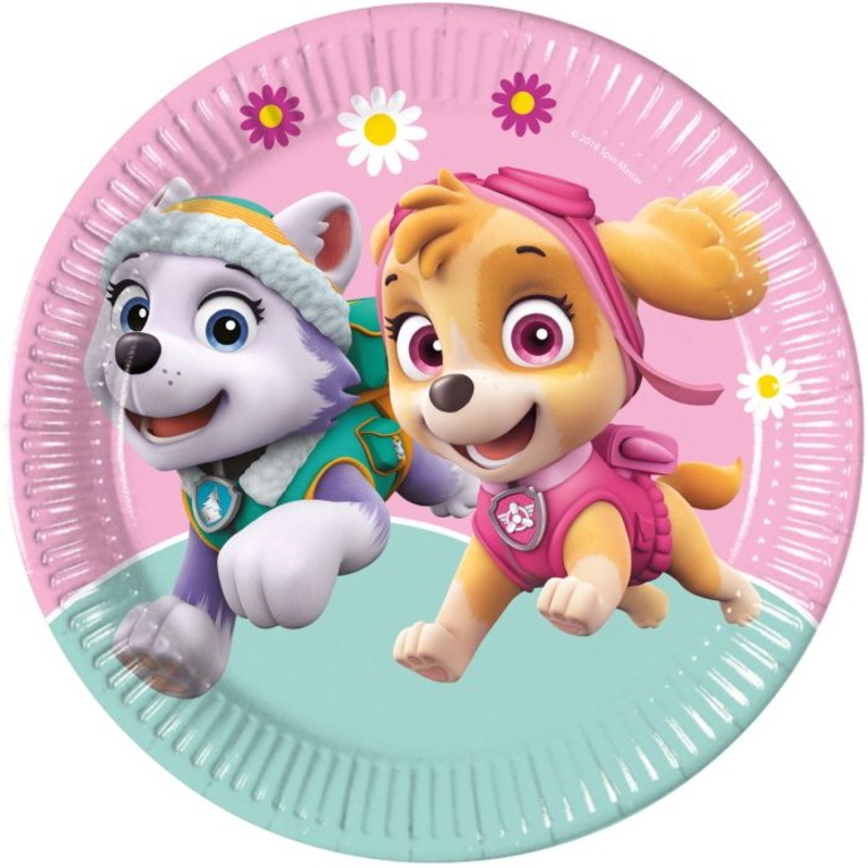 Everest & Skye Paw Patrol Party Plates Pack of 8