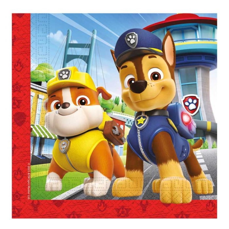 Paw Patrol Rescue Heroes Party Napkins 20 Pack