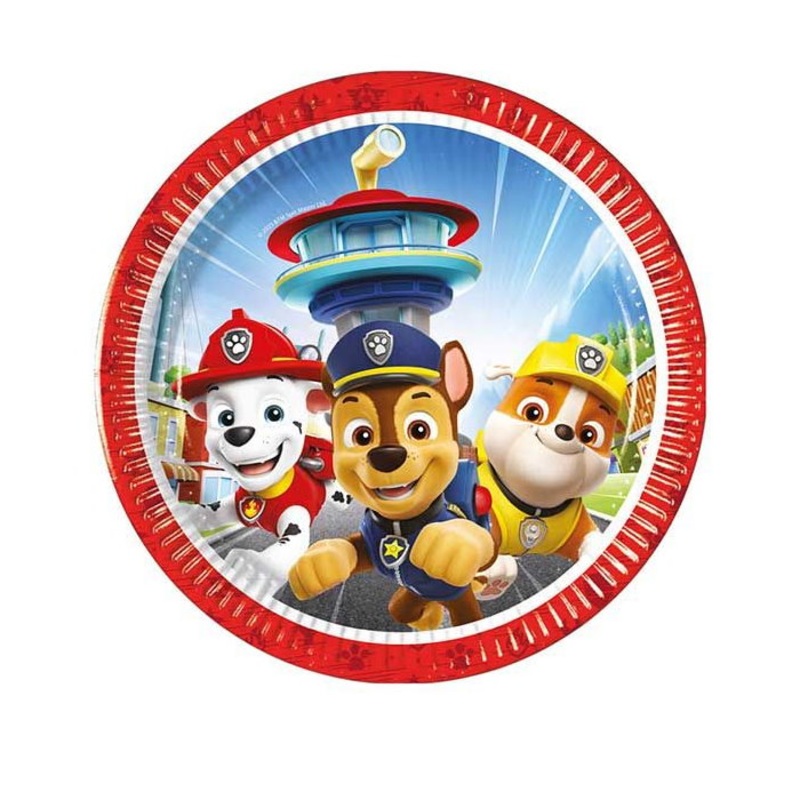 Paw Patrol Rescue Heroes Party Plates 8 Pack