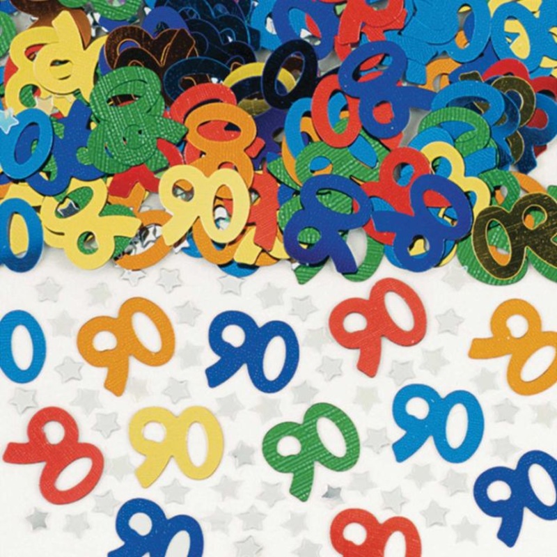 90th Confetti - Multicoloured