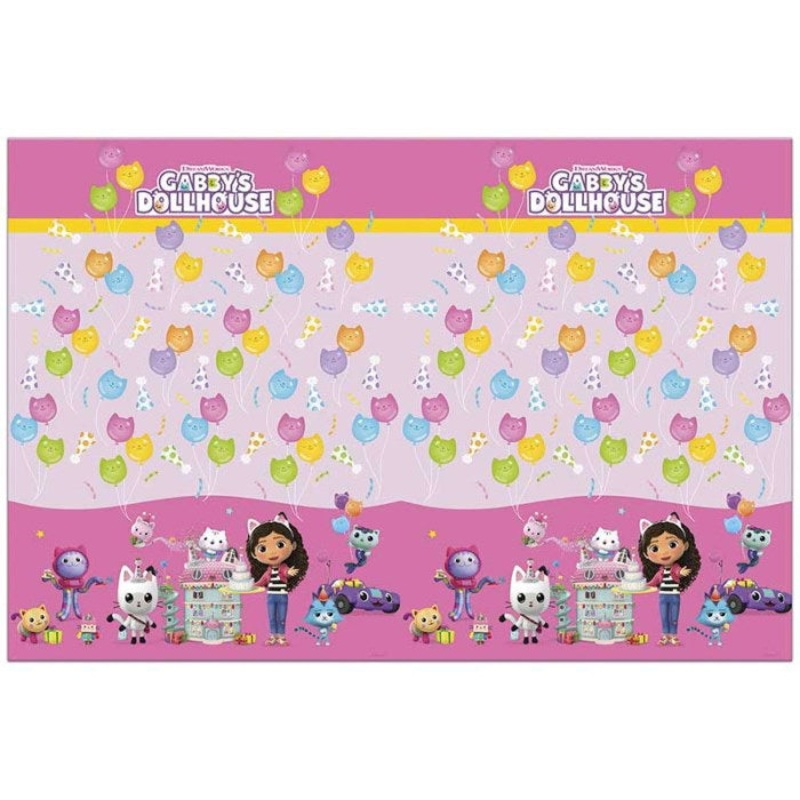 Gabby's Dollhouse Tablecloth Plastic 120 x 180cm