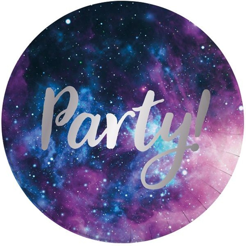 Galaxy | Space 23cm Party Plates Pack of 8