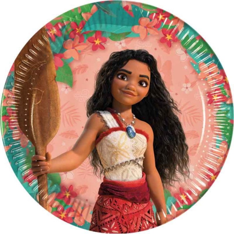Moana Party Plates 8 Pack