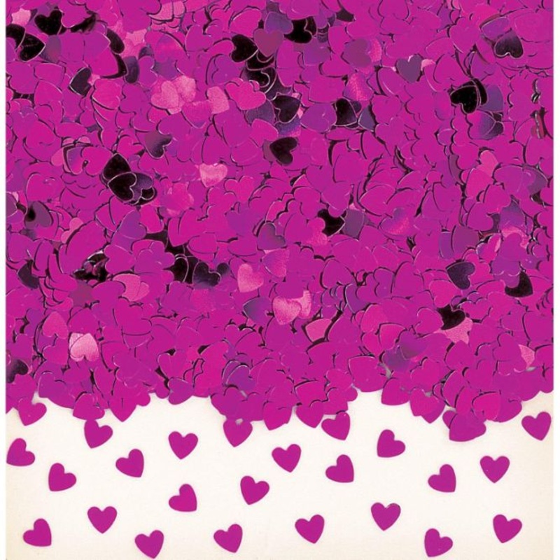 Pink Heart Table Confetti