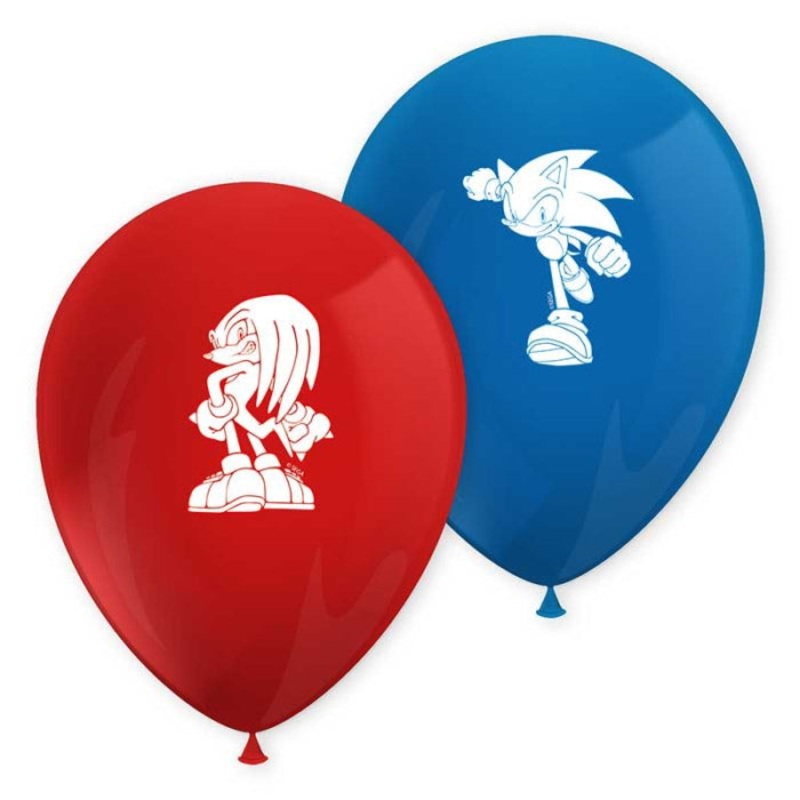 Sonic Latex Balloons Pack of 8