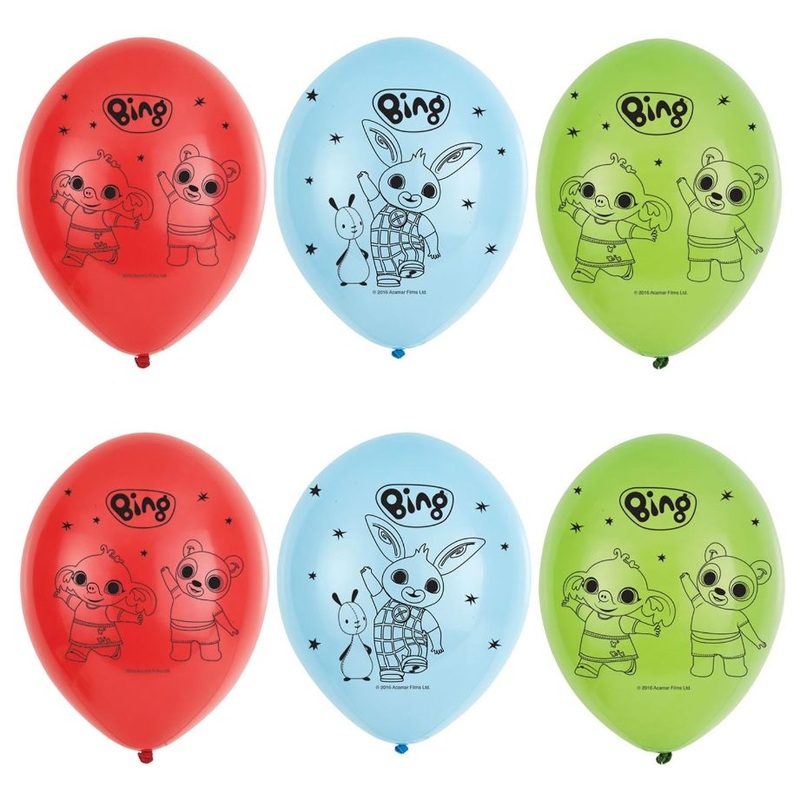 Bing Latex Balloons Pack of 6