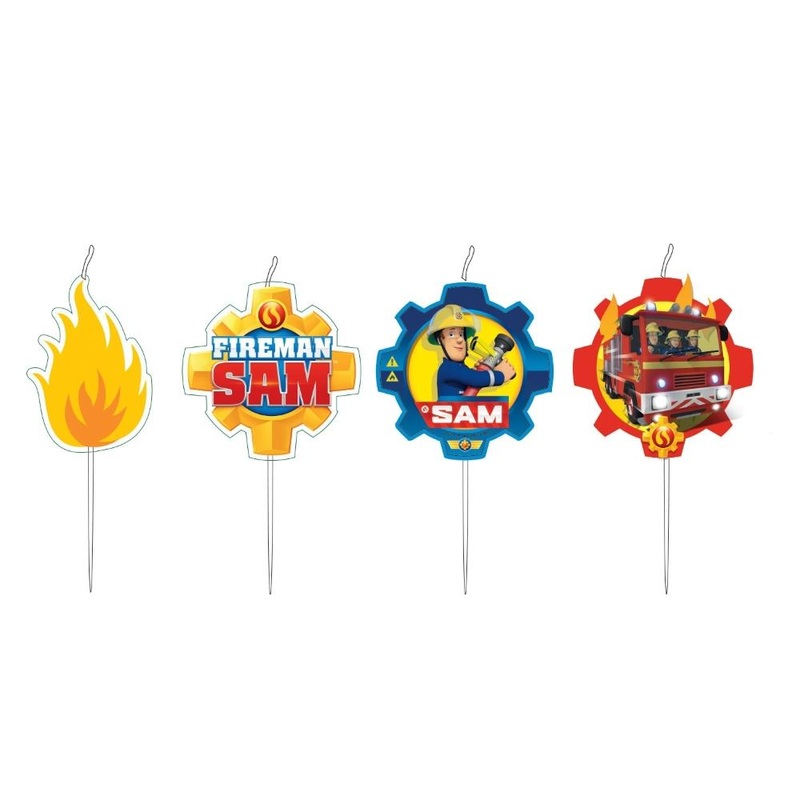 Fireman Sam Candles Pack of 4