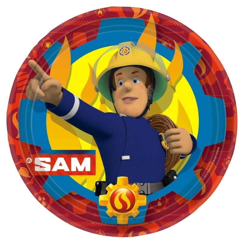 Fireman Sam Paper Plates Pack of 8