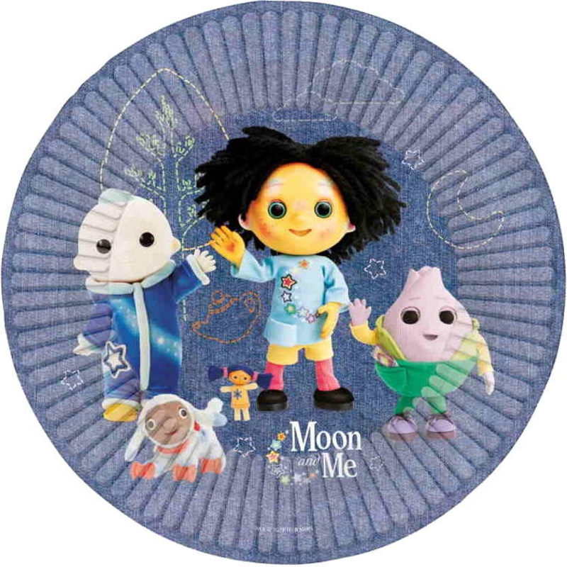 Moon and Me Party 23cm Plates Pack of 8