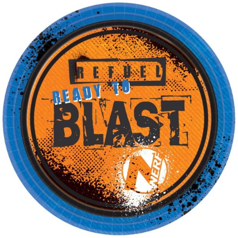 Nerf Party Plates - Paper Pack of 8