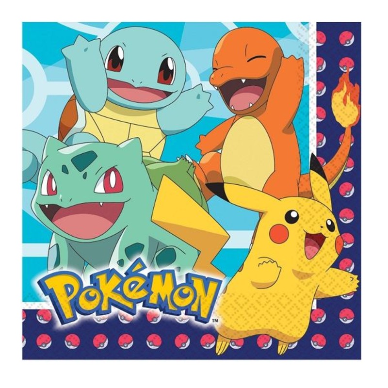 Pokemon Napkins Pack of 16