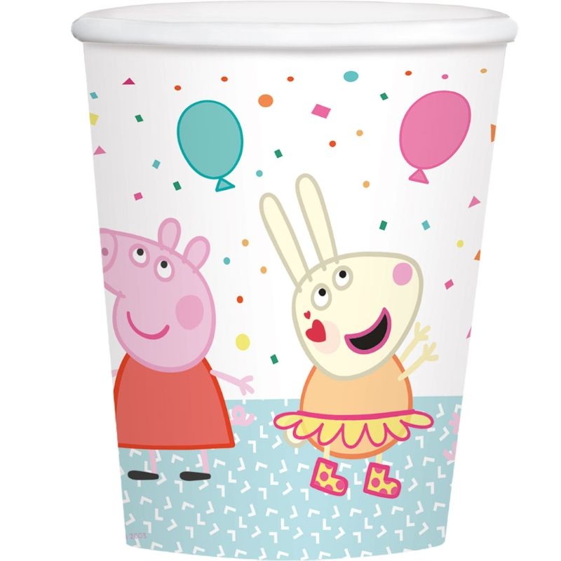 Rainbow Peppa Pig Cup Pack of 8