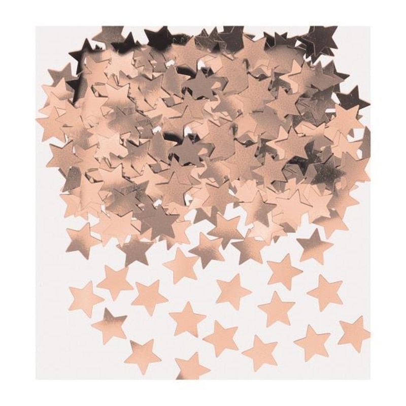 Rose Gold Confetti Stars