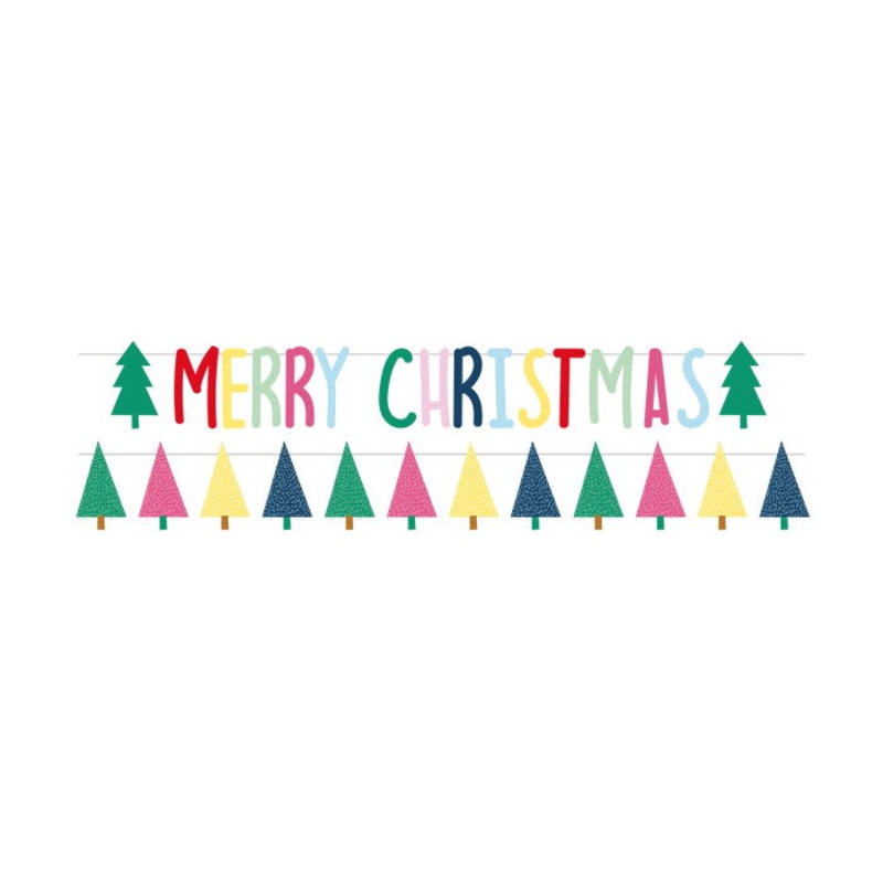 Christmas Tree Banner - Merry Christmas
