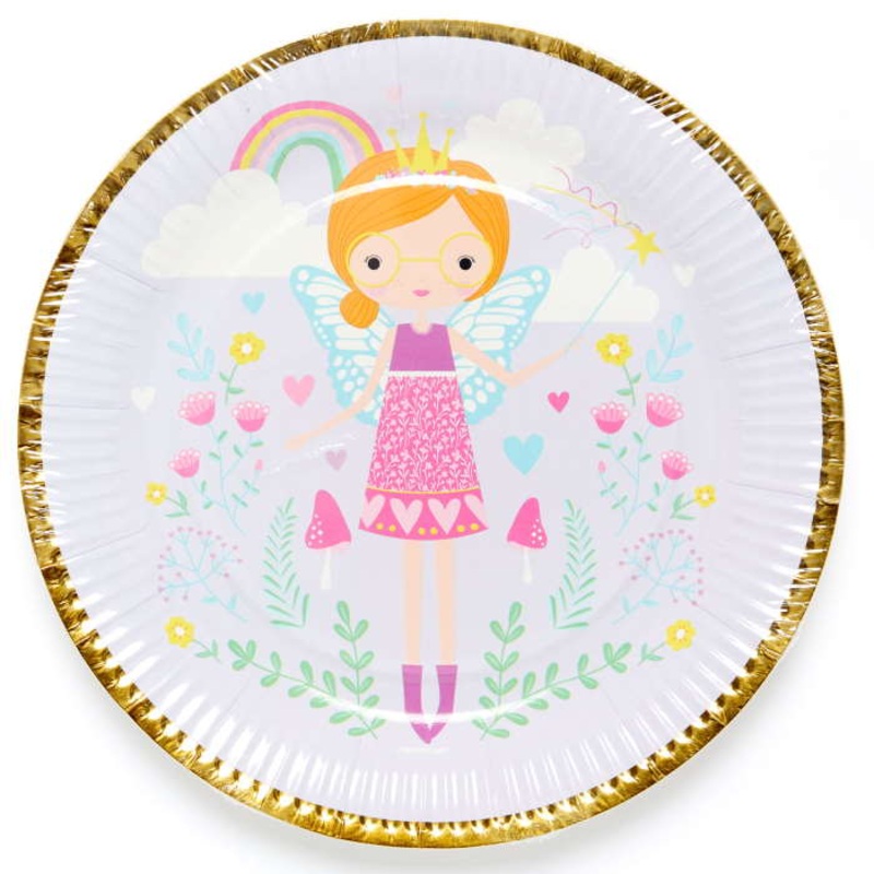 Fairy Princess Paper Plates Pack of 8