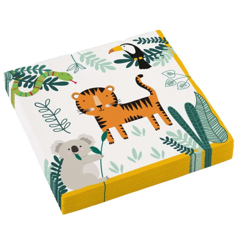 Get Wild Safari Napkins Pack of 16
