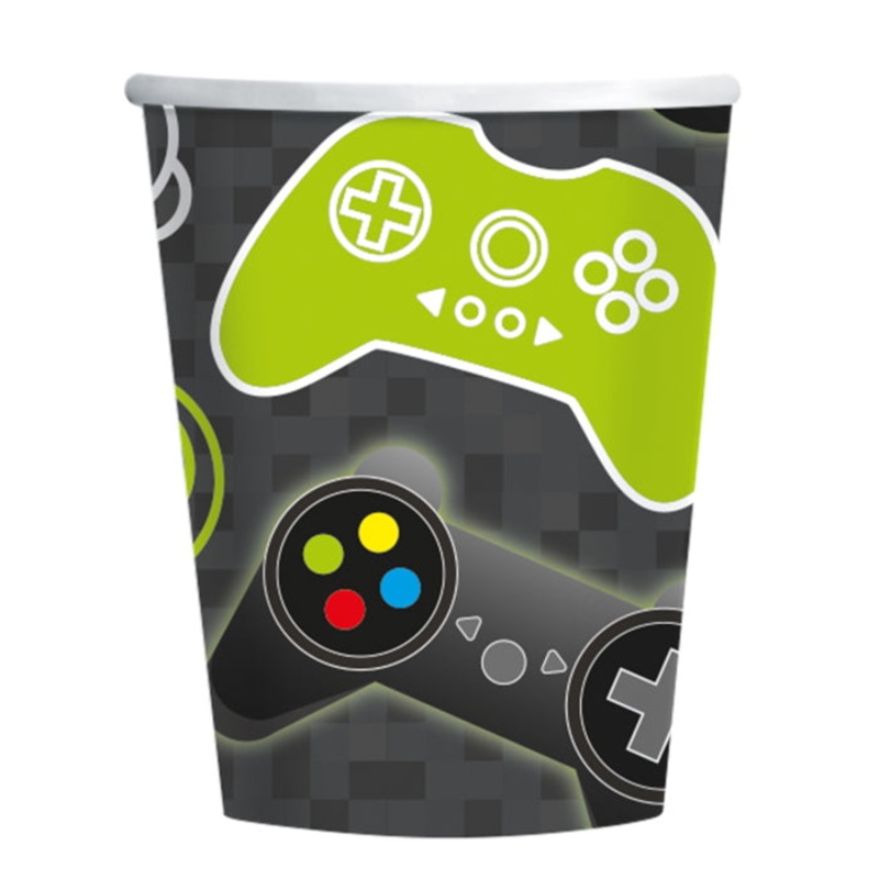 Level Up Gaming Party Cups Pack of 8
