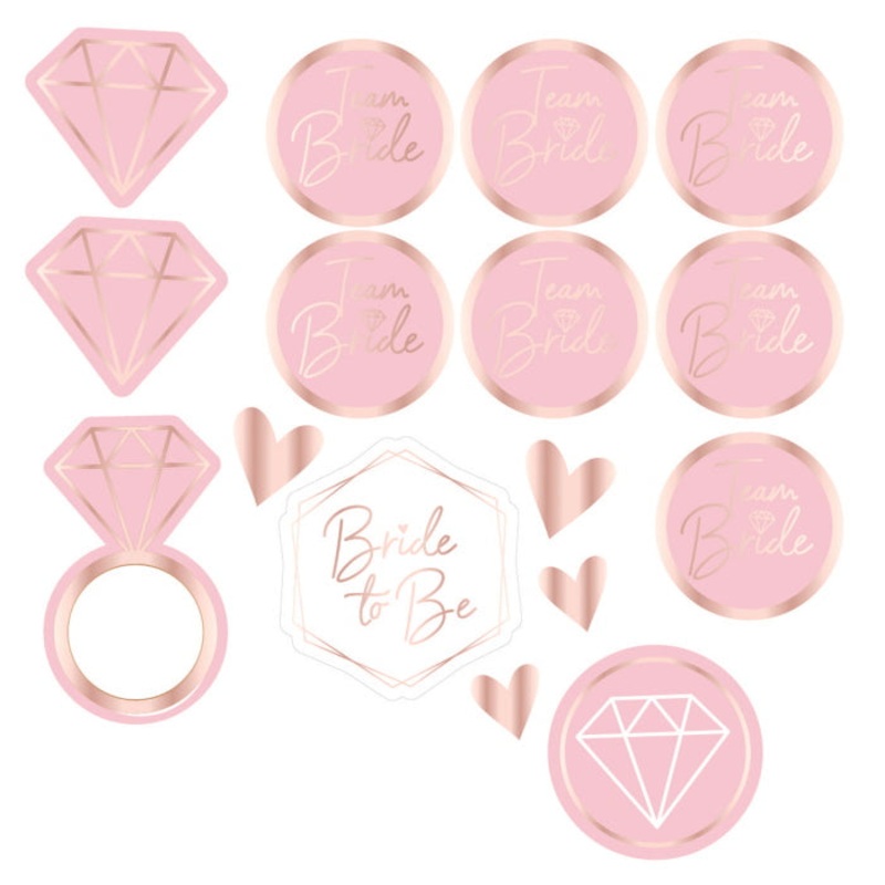 Team Bride | Hen Party Temporary Tattoos Pack of 6