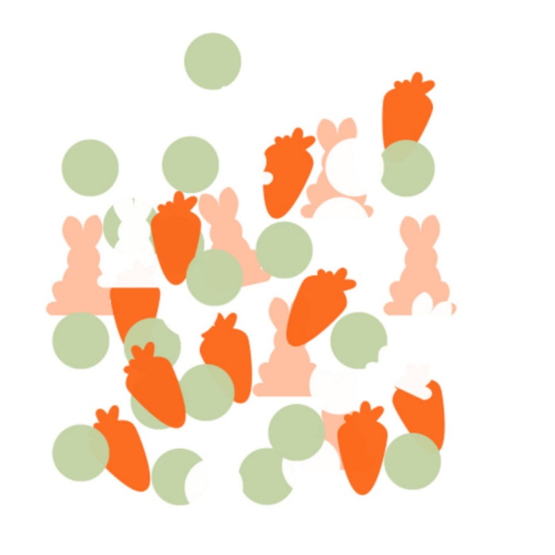 Easter Bunny Paper Confetti 14g