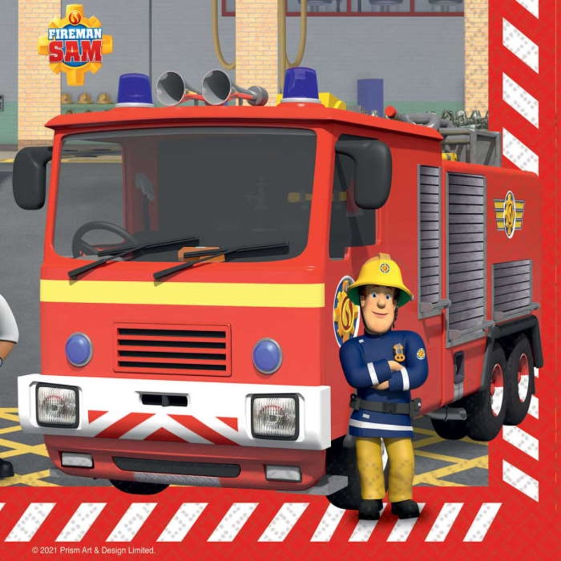 Fireman Sam Napkins 33cm Pack of 16