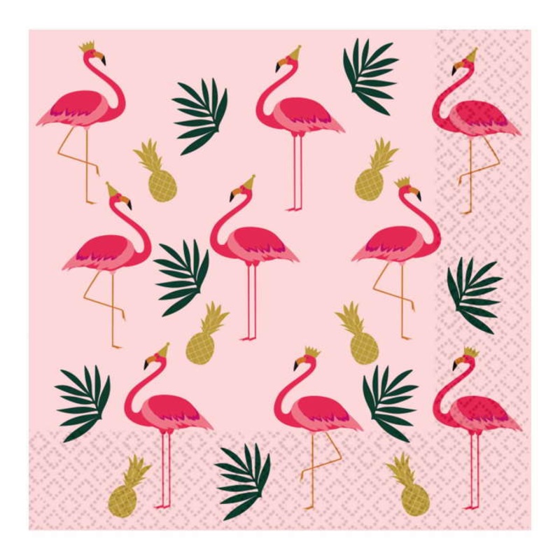 Flamingo Party Napkins | Serviettes Pack of 16