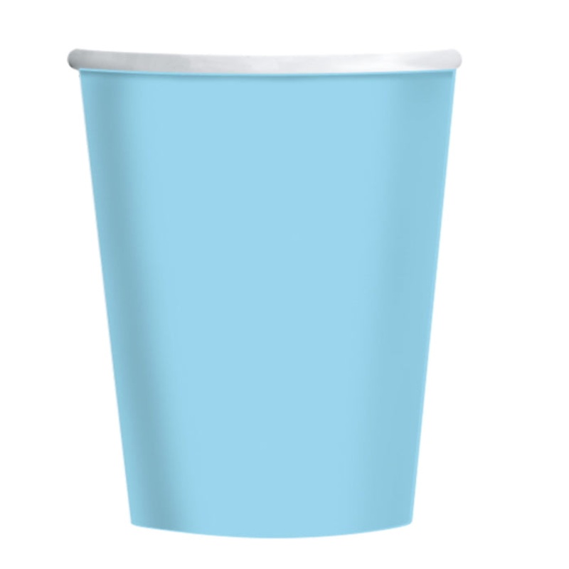 Forget Me Not Blue Paper Party Cups Pack of 8