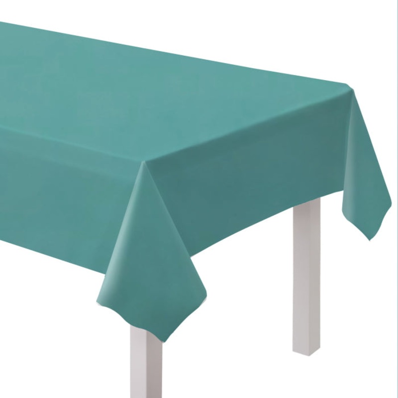 Forget Me Not Blue Paper Table Cloth 1.37 x 2.74m