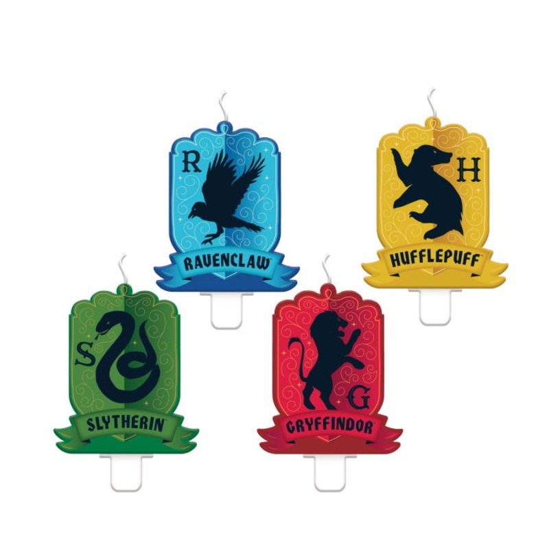 Harry Potter Houses Cake Candles Pack of 4