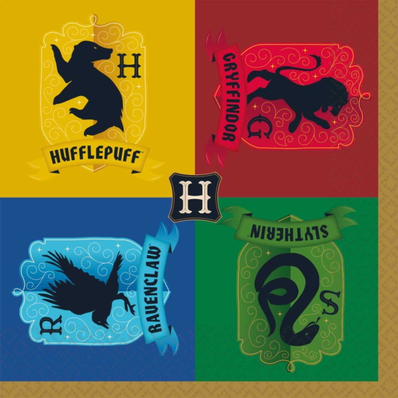 Harry Potter Houses Napkins Pack of 16