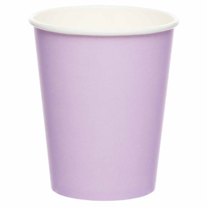 Lavender Paper Party Cups Pack of 8