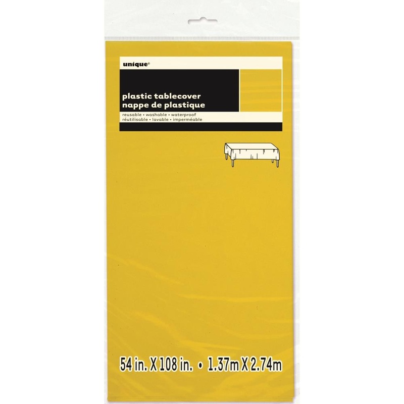 Neon Yellow Party Tablecover | Tablecloth - Buy Online