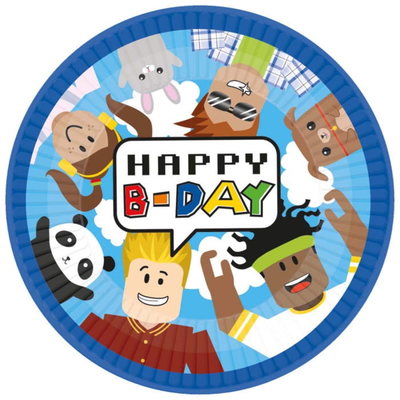 Party Town 23cm Plates Pack of 8