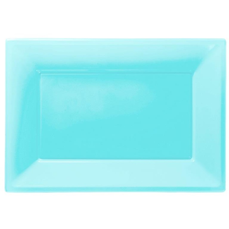 Light Blue Serving Platter Pack of 3
