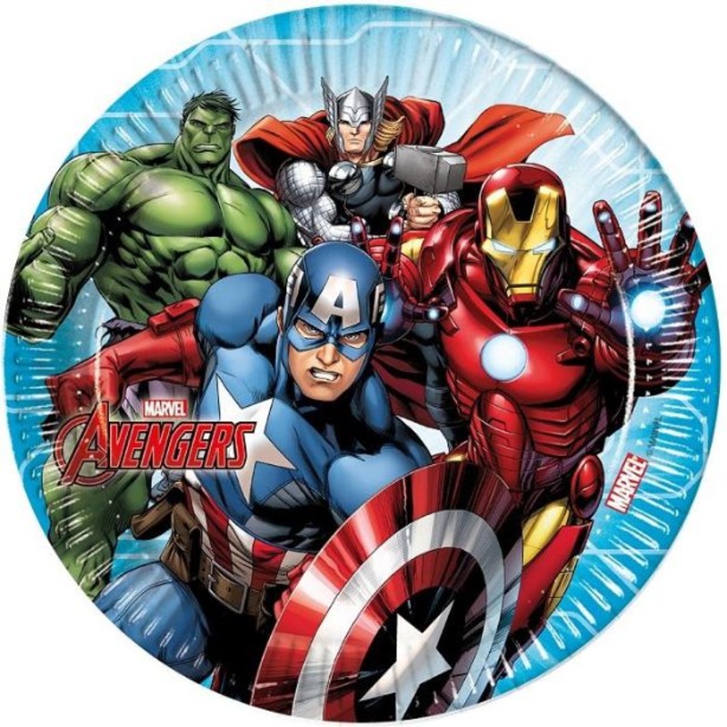 Marvel Avengers Party Plates Pack of 8