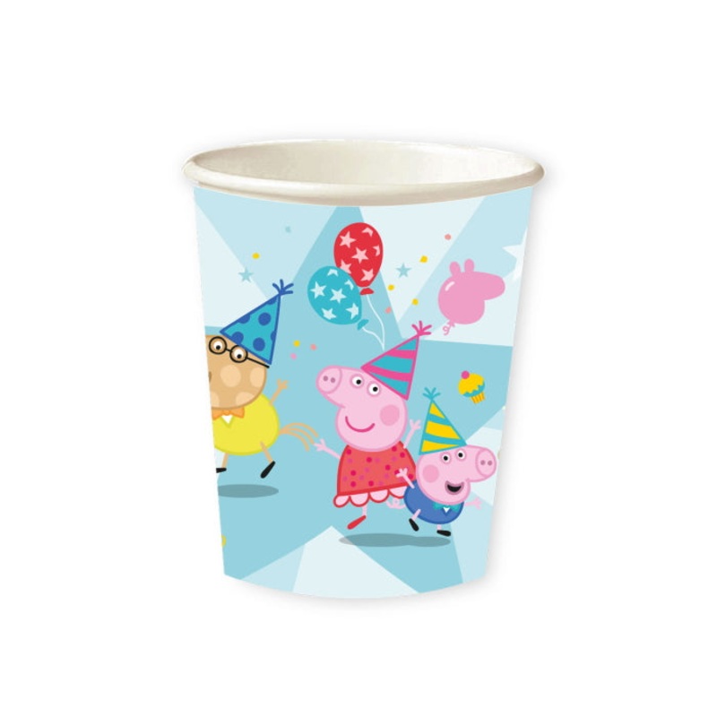Peppa Pig Paper Cups 237ml Pack of 8