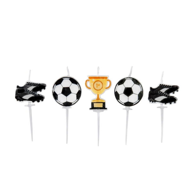 Football Player Candles Pack of 5
