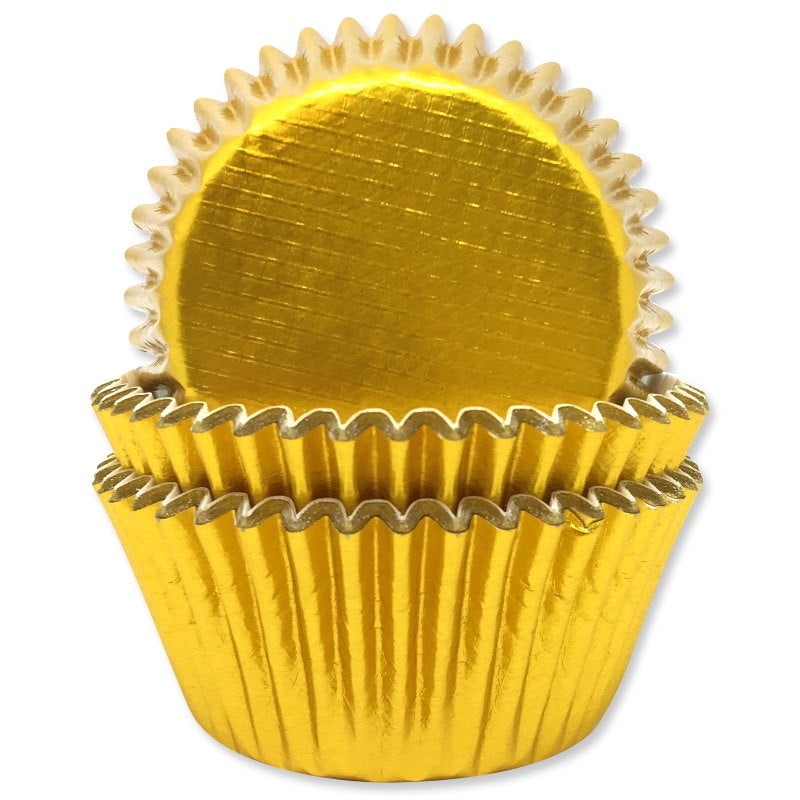 Gold Cake Cases - Perfect for Cupcakes Pack of 45