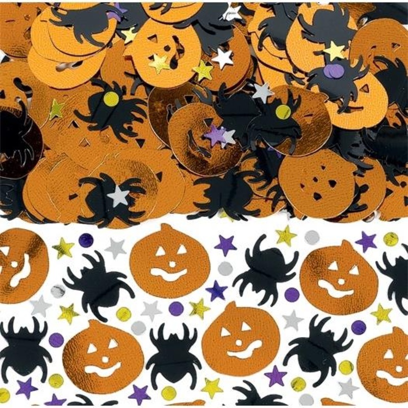 Halloween Confetti Pumpkins & Spiders