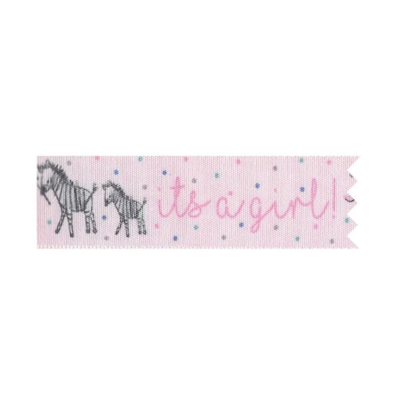 Its a Girl Baby Shower Cake Ribbon