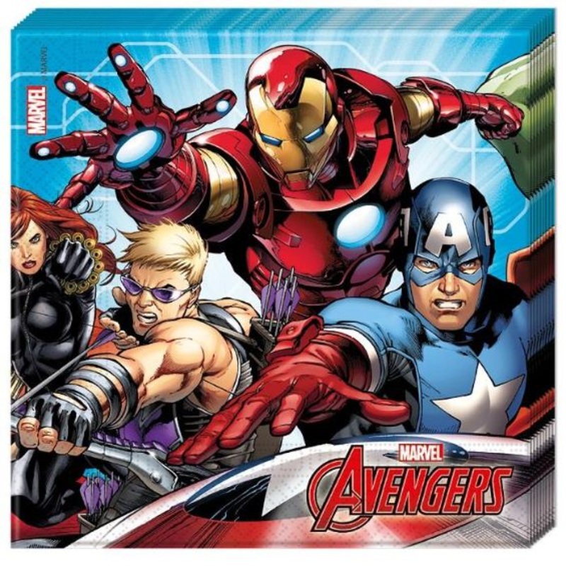 Marvel Avengers Napkins Pack of 20