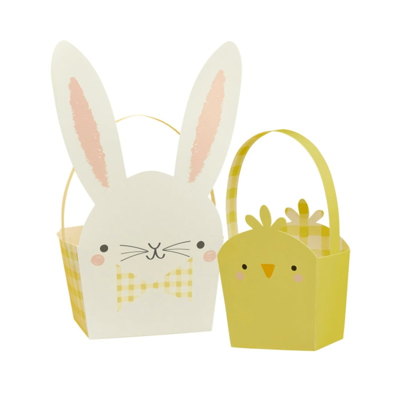Easter Bunny and Chick Baskets 5 Pack