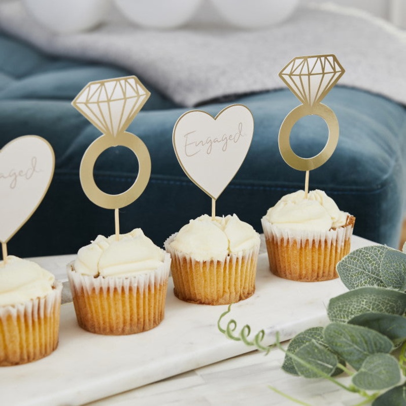 Engagement Ring Food Picks 12 Pack