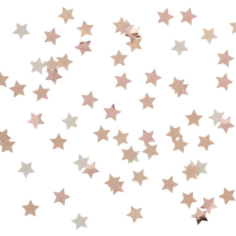 Rose Gold Star Paper Confetti