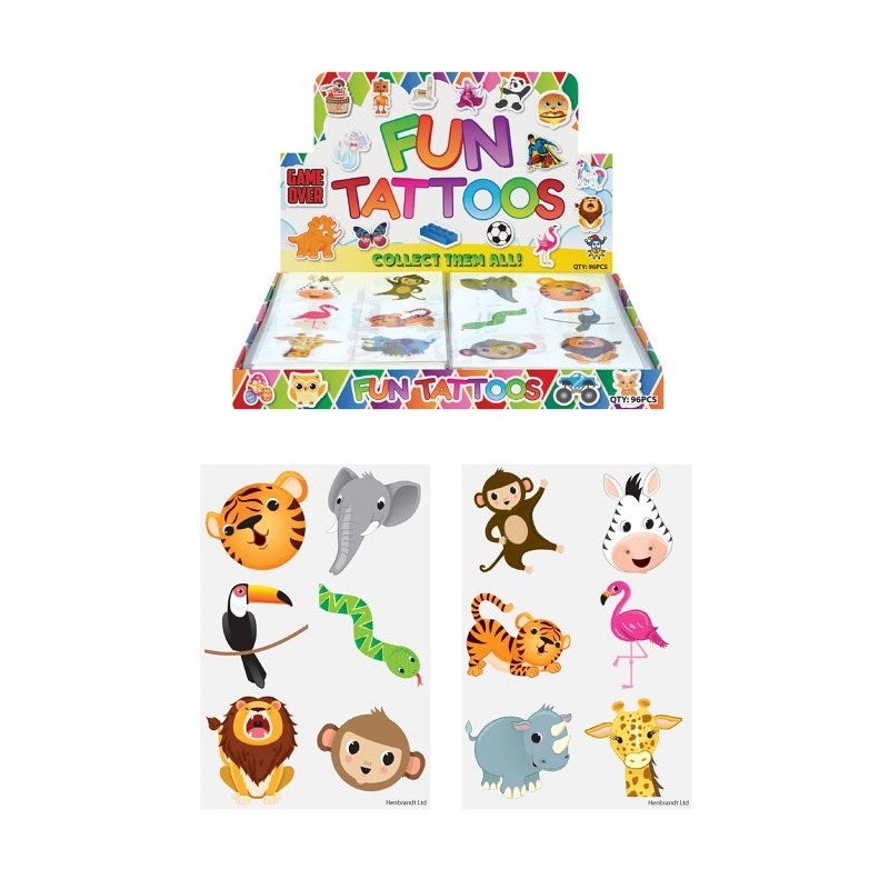 Jungle Tattoo | Transfer Party Bag Filler | Favour - Buy Online