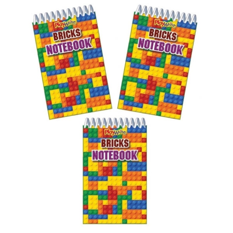 Mini Brick Notebook Party Bag Filler