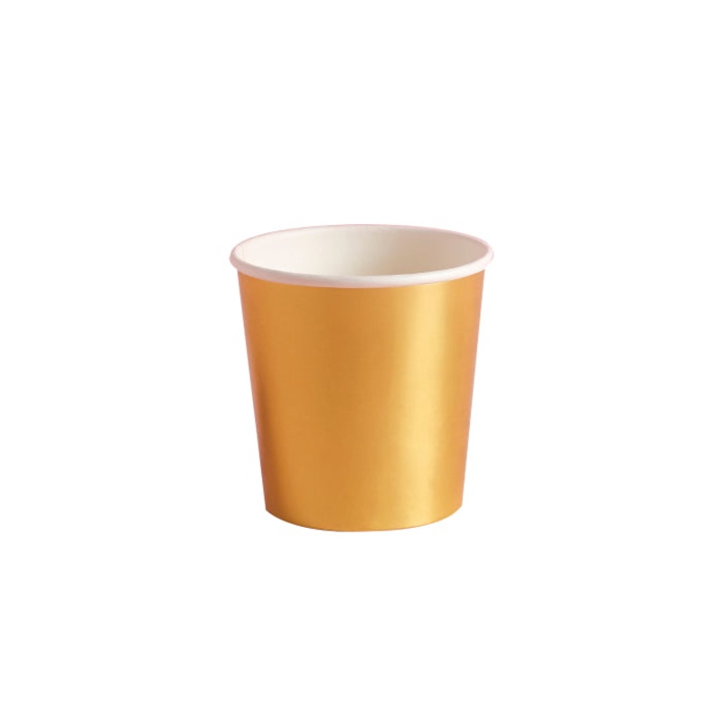 Gold Paper Shot Cups Pack of 10