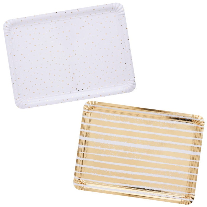 Gold Paper Trays Pack of 4
