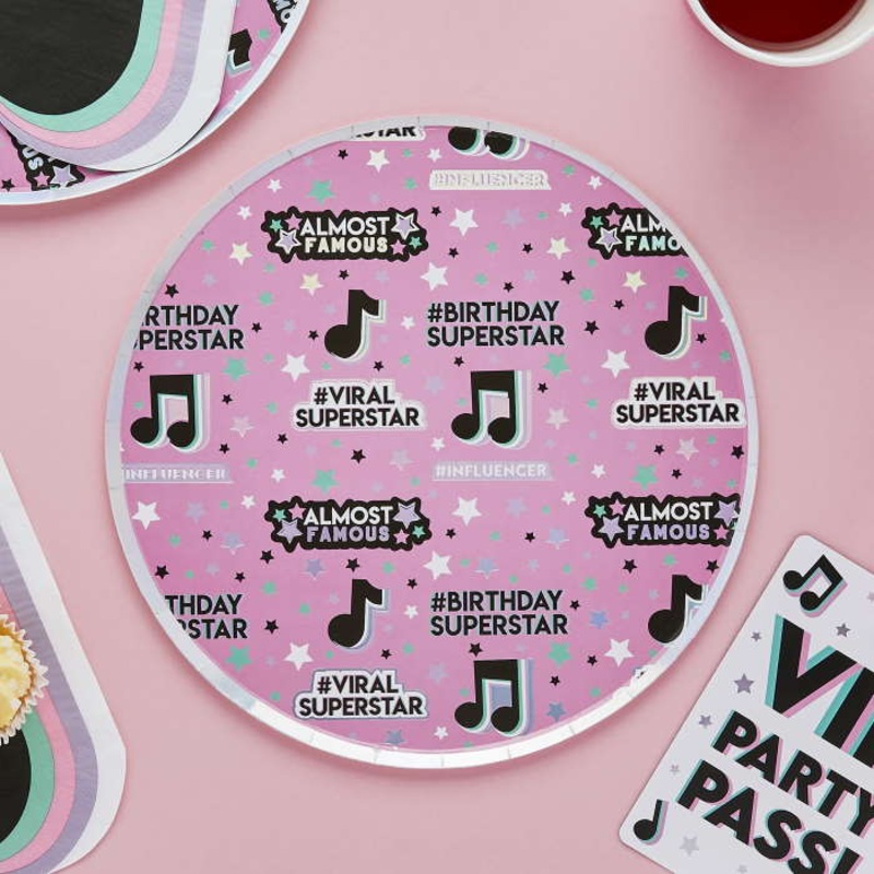 Lets Dance Paper Plates 8 pack